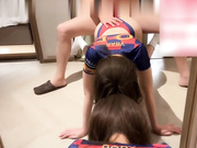 足球宝贝各种视角操体育生绿帽白袜风骚极品尤物