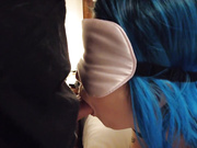 海归高学历反差狗 蒙眼调教深喉口爆无套中出嫩穴白浆