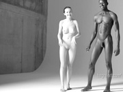 嫩模神作黑白配冲击力超赞作品 美女身材好棒膜拜这些姿势高难度很惊艳淫而不糜