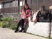 -1現役プロゴルファー美人人妻との不倫温泉旅行 30代 野外露出