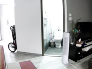 黑客破解家庭摄像头一家三口重点监控年轻貌身材很索的女主人