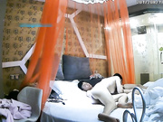 浪漫古风主题宾馆模特级妹子与大鸡巴男开房啪啪啪呻吟娇嫩