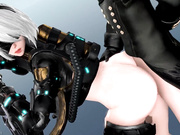 最火爆EXGA游戏《尼尔机械纪元》战斗女神2B小姐姐系列同仁作品完美收藏 爆操战斗女神 高清1080P首发完整