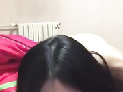 冷艳女神TS张梦琪 见到龙棒却开心的不得了，妖性暴露啦 哈哈，性感吃鸡的样子，多想把她操上一顿 真诱惑！