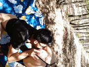 【全網推薦】網紅美女小曼玉穿著黑絲紅高跟山上和網友啪啪野戰 1080P高清無水印