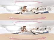 VR BANGERS-Bridgette B Teach Dillion Harper How To Blow!