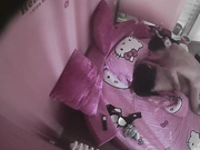 情趣酒店水滴摄像头监控TP年轻情侣开房开始还以为男的是的新手不懂调情对白清晰